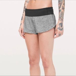 grey speed up lululemeon shorts 2.5 inseam